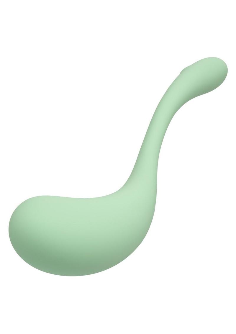 Elle Liquid Silicone Wand Rechargeable Vibrator - Green - SP BOUTIQUE
