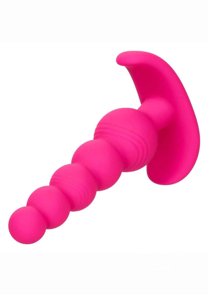 Cheeky X-5 Beads Silicone Anal Probe - Pink - SP BOUTIQUE