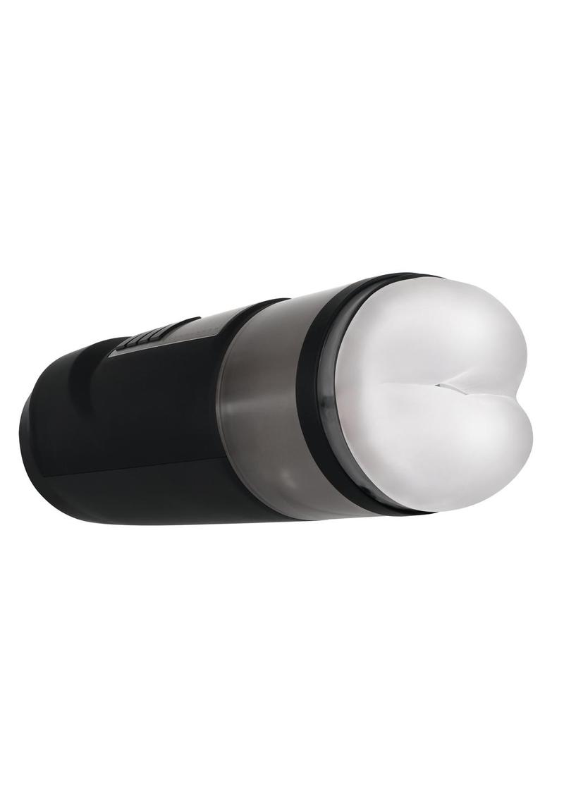 Gender X Message In A Bottle Rechargeable Thrusting Spinning Stroker - Black/Clear - SP BOUTIQUE
