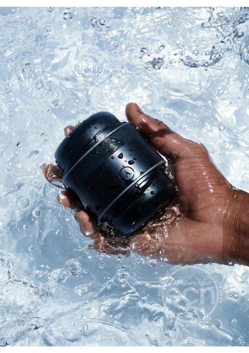 Arcwave Voy Silicone Dual End Adjustable Compact Stroker - Black/Grey - SP BOUTIQUE