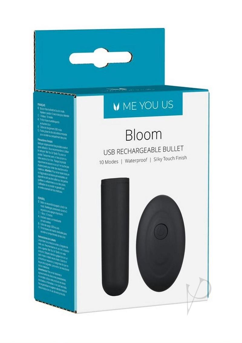 ME YOU US Bloom Rechargeable Bullet - Black - SP BOUTIQUE
