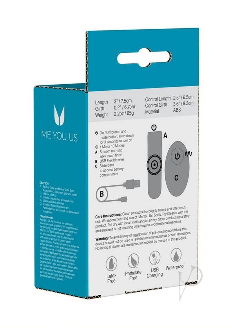 ME YOU US Bloom Rechargeable Bullet - Black - SP BOUTIQUE