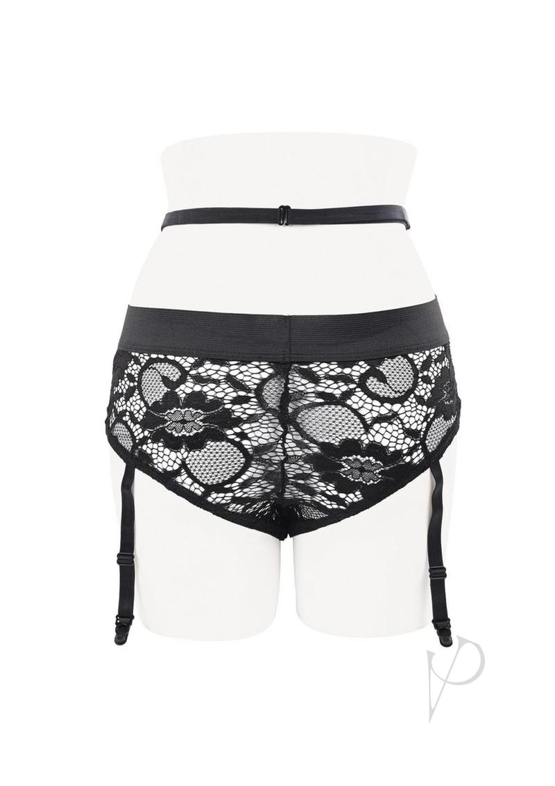 Gender X Snuggle Up Rechargeable Silicone Dual Vibrating Strap-On with Remote Control - Blue/Black - SP BOUTIQUE