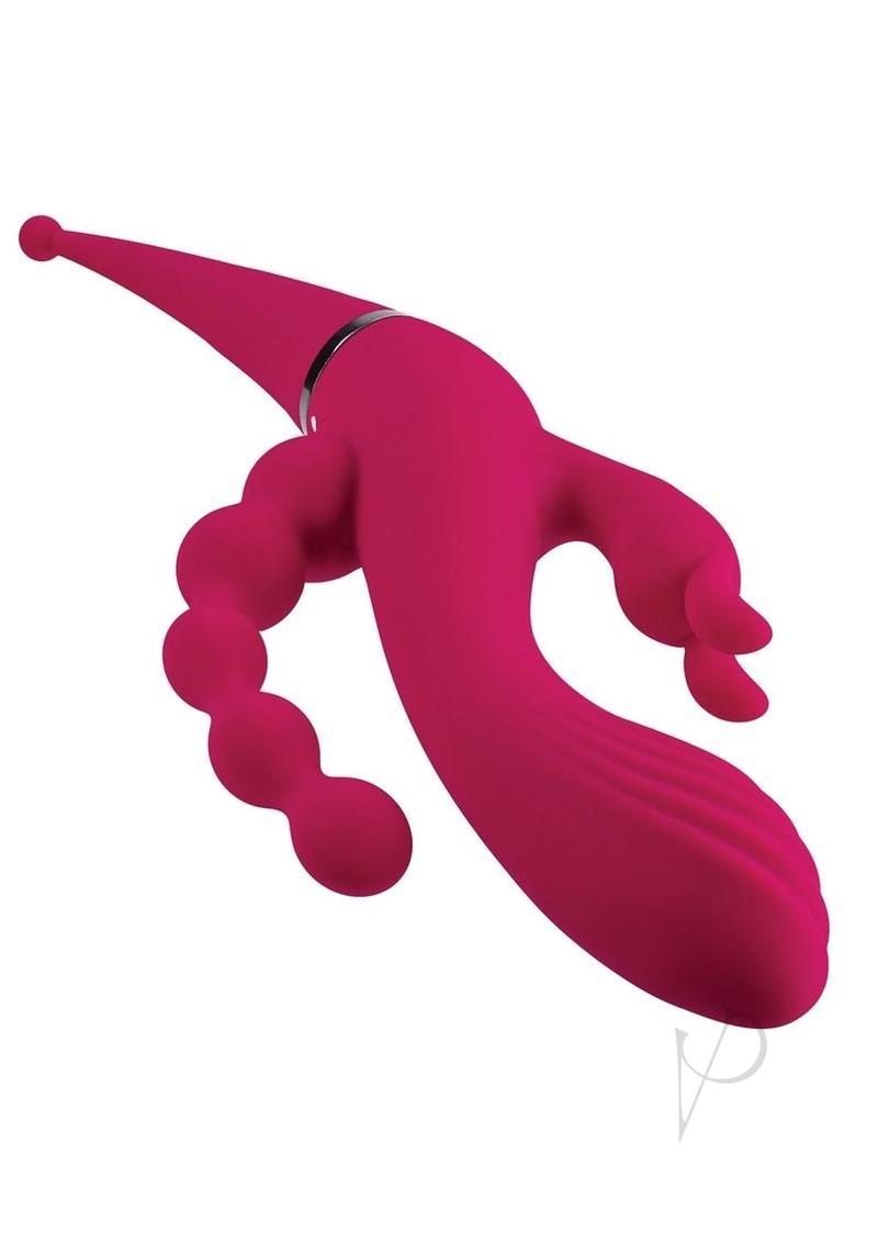 Gender X Four by Four Rechargeable Silicone Quadruple Stimulating Vibrator - SP BOUTIQUE