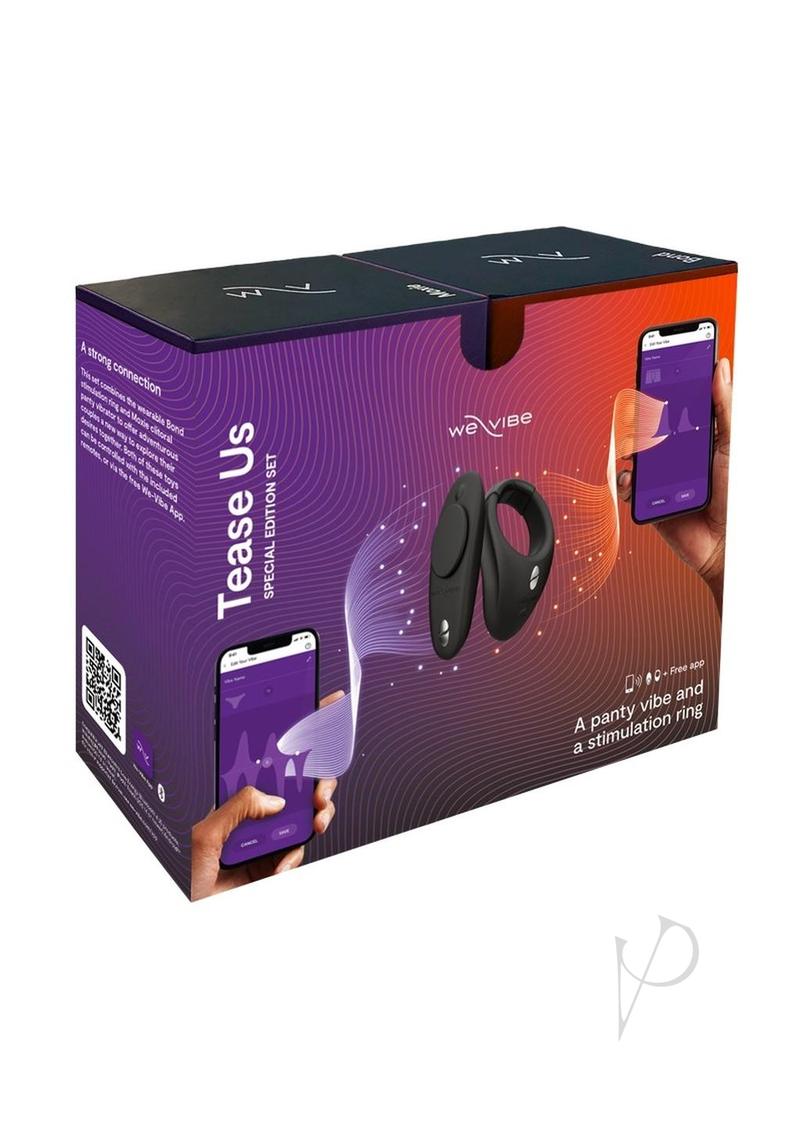 We-Vibe Tease Us Special Edition Set - Bond Stimulation Ring & Moxie Panty Vibrator - SP BOUTIQUE