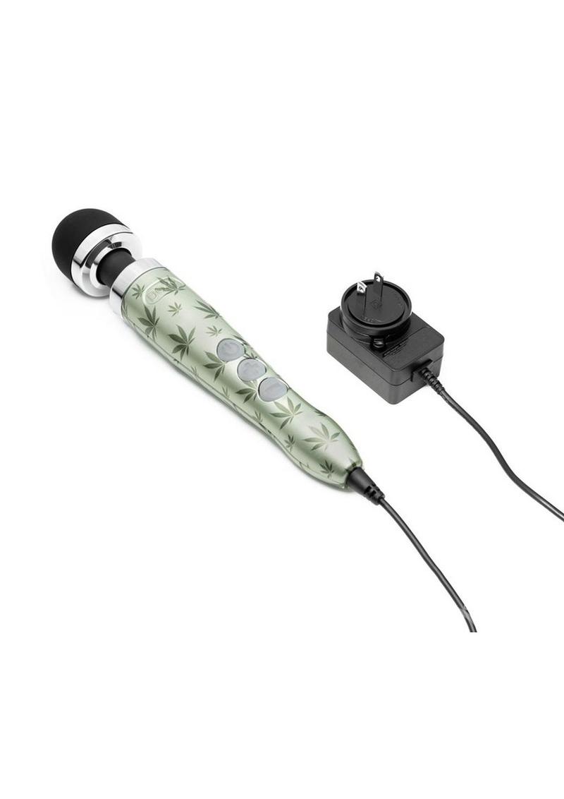 Doxy Die Cast 3 Wand Plug-In Wand Massager - Cannabis Pattern - SP BOUTIQUE