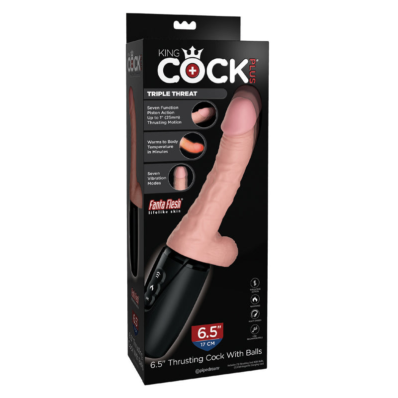 King Cock Plus Thrusting Cock with Balls - SP BOUTIQUE