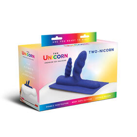 The Unicorn Two-Nicorn Textured Double Penetration Silicone Attachment - SP BOUTIQUE