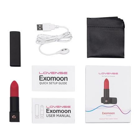 Lovense Exomoon App-Compatible Lipstick Vibrator - SP BOUTIQUE