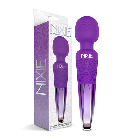 Nixie Rechargeable Wand Massager - 20 Vibration Functions, Waterproof & Ergonomic Design - SP BOUTIQUE