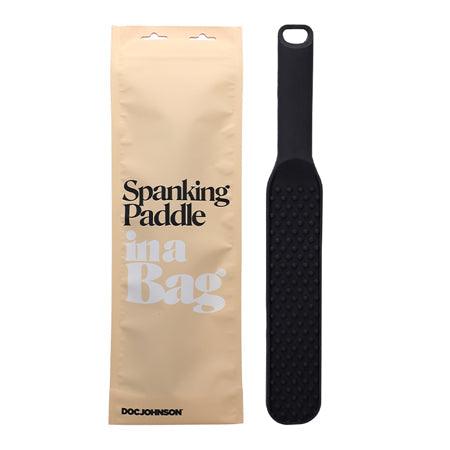 In A Bag Spanking Paddle Silicone Black - SP BOUTIQUE