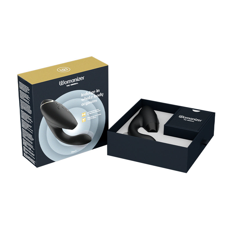 Womanizer Duo 2 - Dual Stimulator With Pleasure Air Technology, G-Spot Vibration & 10 Patterns - SP BOUTIQUE
