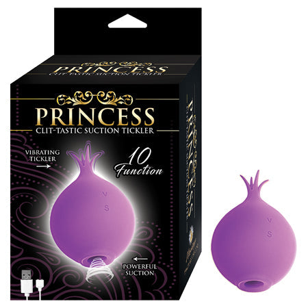 Princess Clit-Tastic Suction Tickler Rechargeable Silicone Vibrator SP