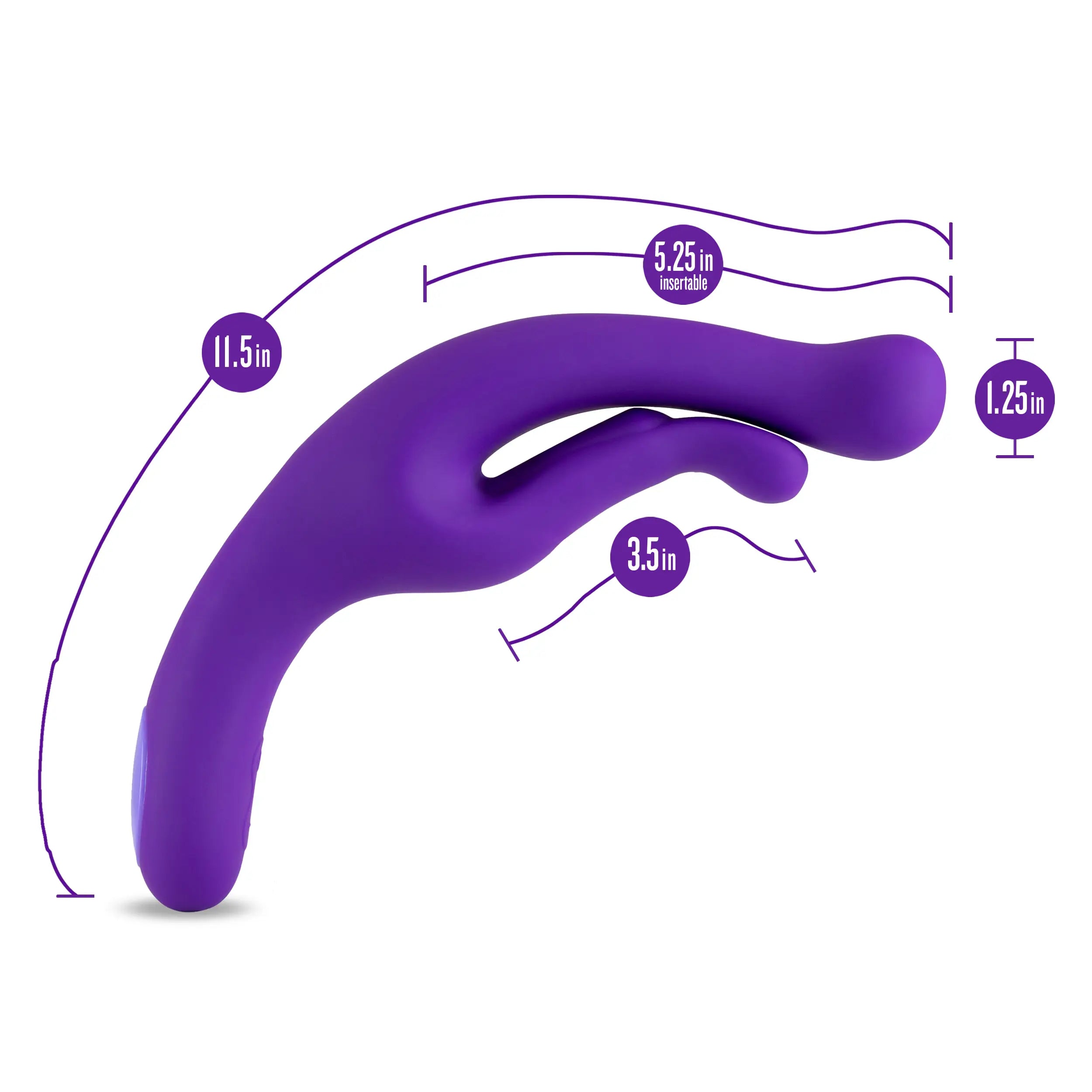 Wellness G Wave 11.5" Dual Motor G-Spot & Clitoral Pressure Massager - Waterproof & Rechargeable - SP BOUTIQUE
