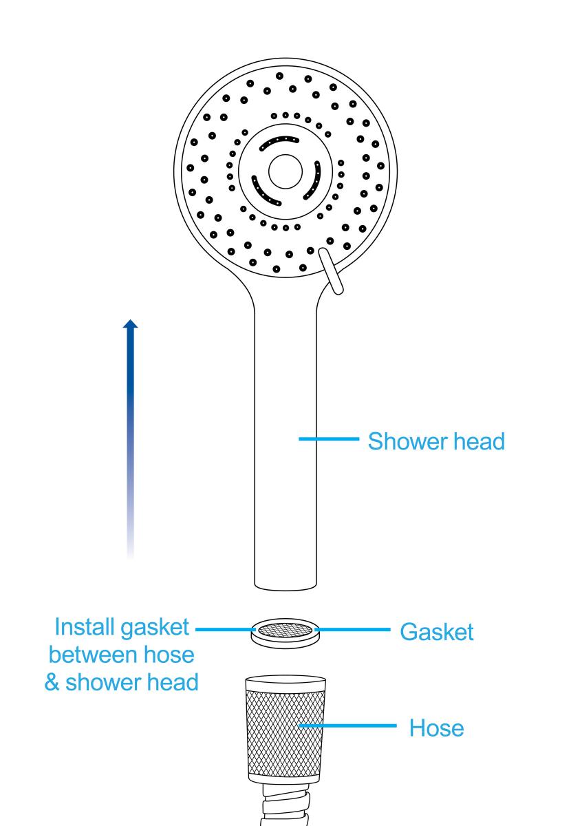 Cleanstream Shower Head W/nozzle - SP BOUTIQUE