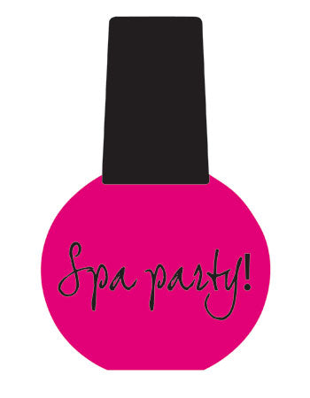 Pink Zebra Diecut Spa Party Invitations 8pk SP BOUTIQUE