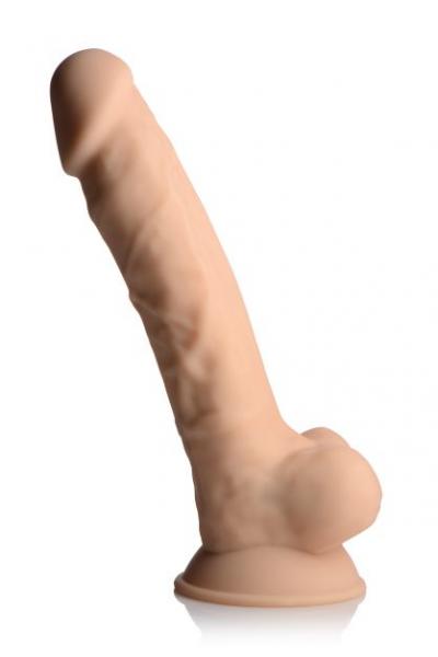FLESHSTIXXX Vibrating Rechargeable Dong 8in Light - SP BOUTIQUE