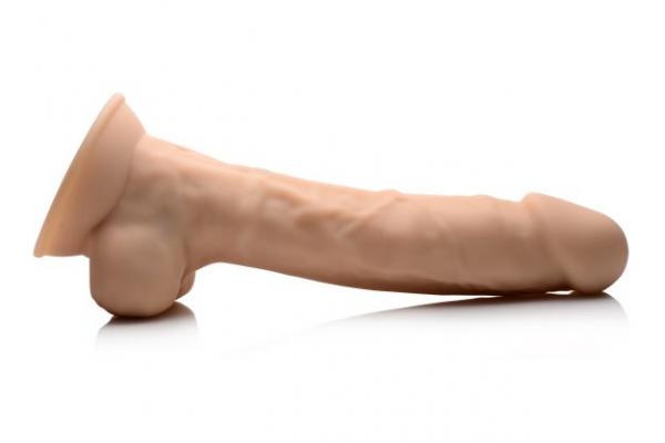 FLESHSTIXXX Vibrating Rechargeable Dong 8in Light - SP BOUTIQUE