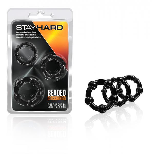 Stay Hard Beaded Cock Ring 3 Package - SP BOUTIQUE