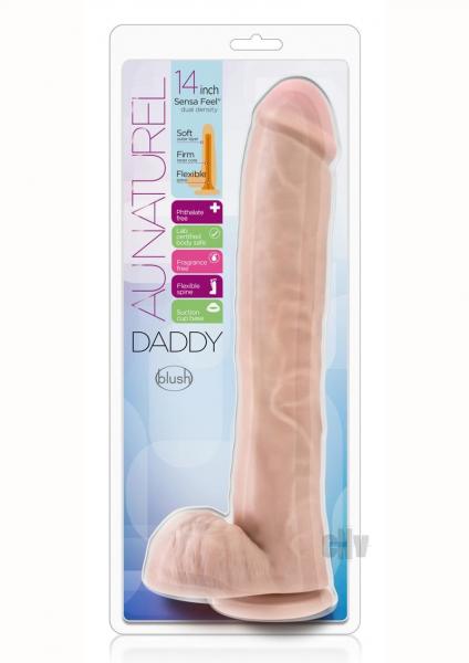 Au Naturel - Daddy - 14in Sensa Feel Dual Density Dildo - SP BOUTIQUE