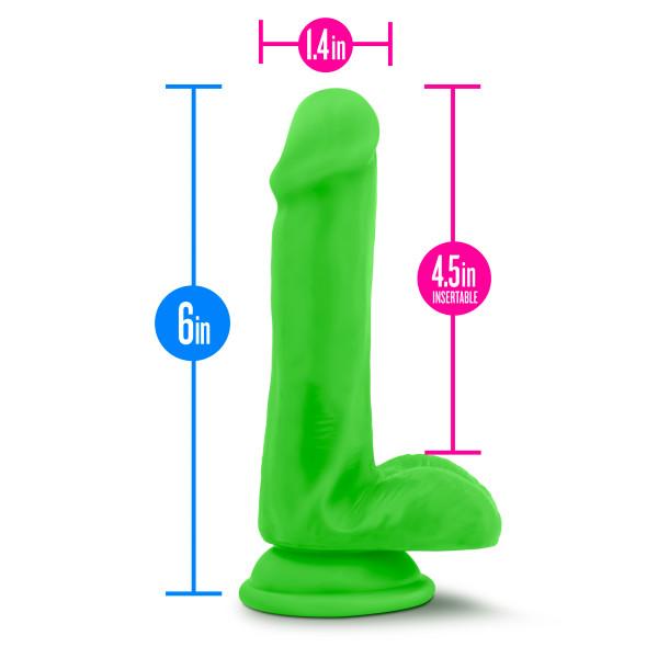 Neo Elite 6 inches Silicone Dual Density Cock, Balls - SP BOUTIQUE