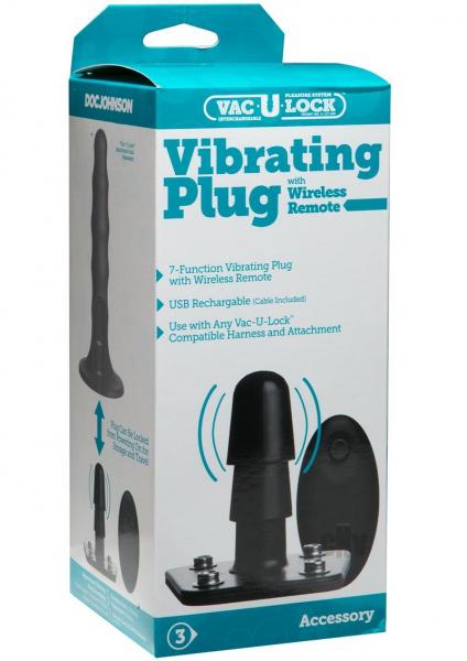 Vac-U-Lock Vibrating Plug with Wireless Remote - SP BOUTIQUE