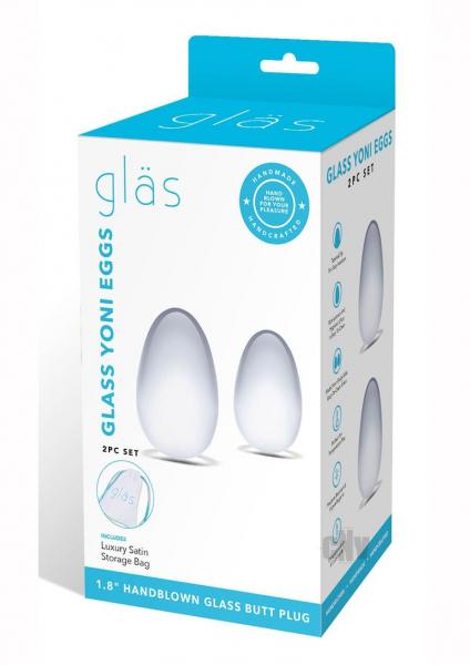 Glas 2pc Glass Yoni Egg Set - SP BOUTIQUE