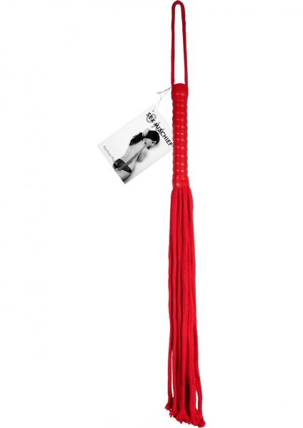 S & M Red Rope Flogger - SP BOUTIQUE