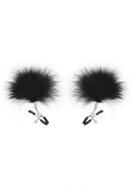 S&M Feathered Nipple Clamps - SP BOUTIQUE