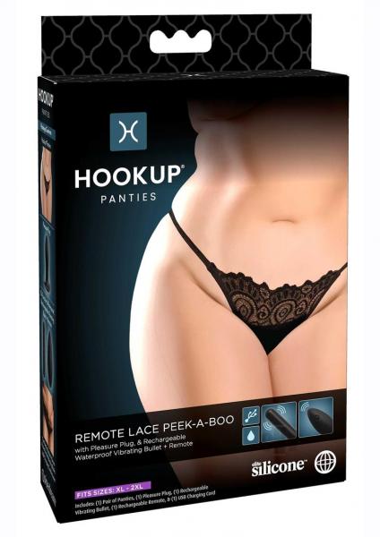Hookup Panties Remote Peekaboo Qs Blk - SP BOUTIQUE