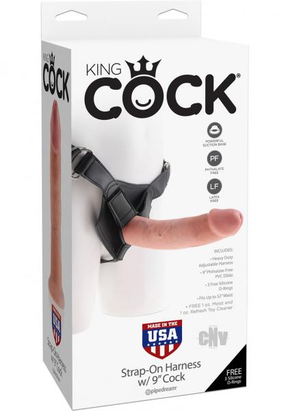 King Cock Strap On Harness with Dildo - SP BOUTIQUE