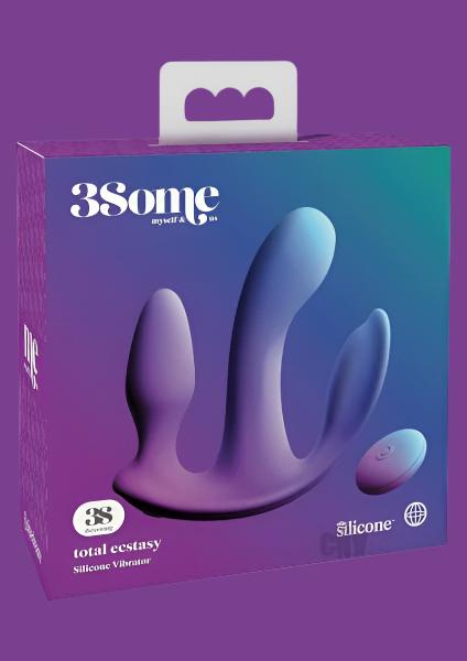 Total Ecstasy Silicone Vibrator With Remote Control - Triple Motor Clitoral, G-Spot & Anal Stimulation - SP BOUTIQUE