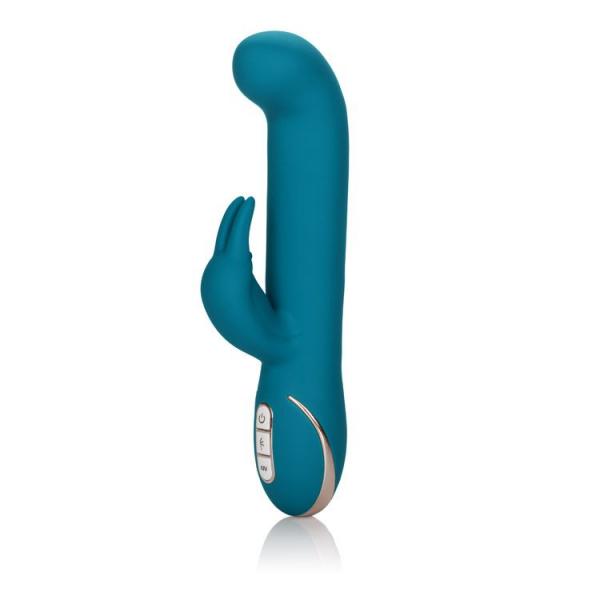 Jack Rabbit Signature Silicone Rocking "G" Rabbit-Teal 8.5" - SP BOUTIQUE