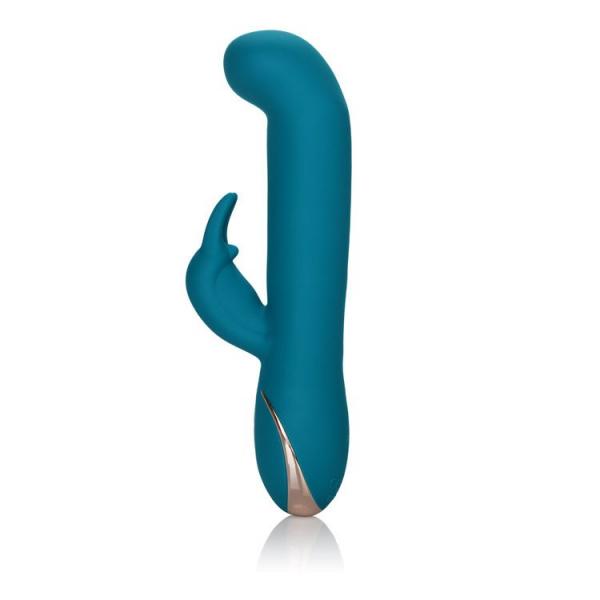 Jack Rabbit Signature Silicone Rocking "G" Rabbit-Teal 8.5" - SP BOUTIQUE