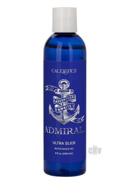 Admiral Ultra Slick Water Based Lubricant 8oz - Aloe Infused, Hypoallergenic, Long Lasting - SP BOUTIQUE