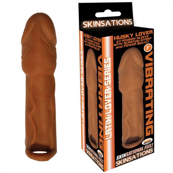 Latin Lover Extension With Power Bullet & Scrotum Strap - SP BOUTIQUE