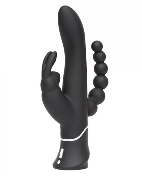 Happy Rabbit Triple Curve Black Vibrator - SP BOUTIQUE