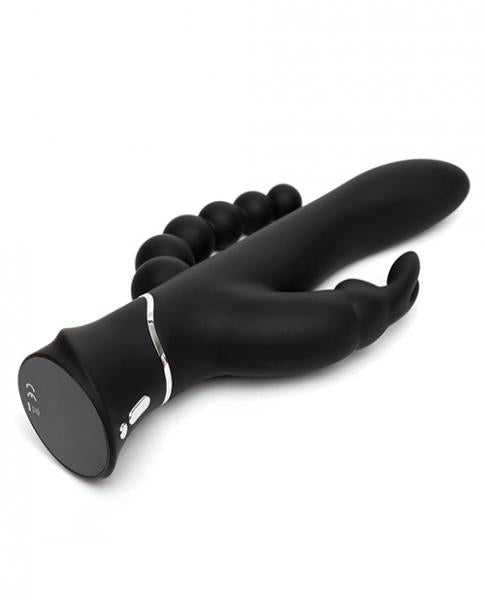 Happy Rabbit Triple Curve Black Vibrator - SP BOUTIQUE