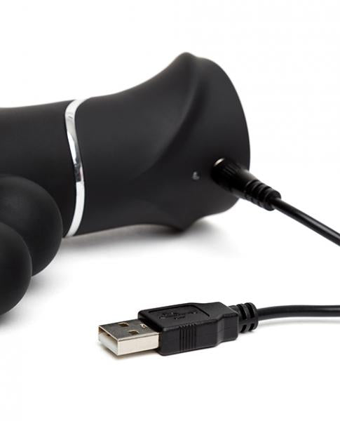 Happy Rabbit Triple Curve Black Vibrator - SP BOUTIQUE