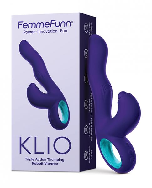 Femme Funn Klio Triple Action Rabbit - Dark Purple - SP BOUTIQUE