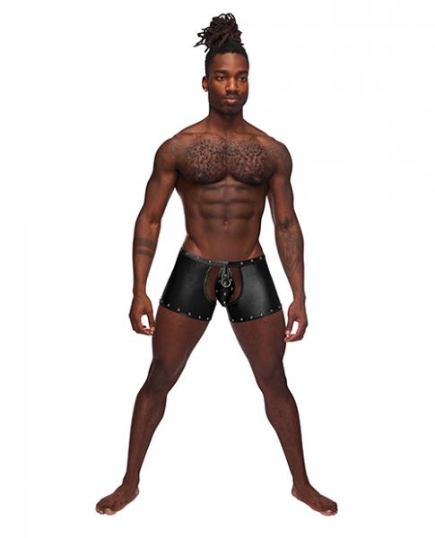Male Power Fetish Poseidon Chap-style Short Black - SP BOUTIQUE