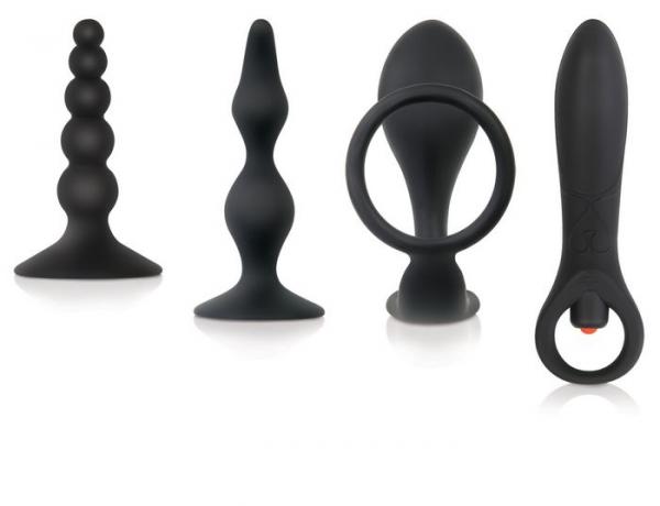 Intro To Prostate Kit 4 Piece Black - SP BOUTIQUE
