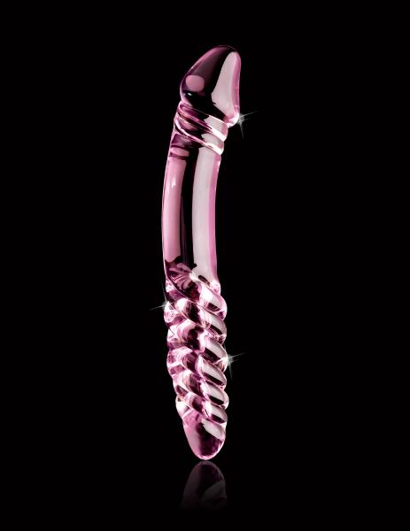 Icicles No 57 Glass Double Dildo Pink - SP BOUTIQUE