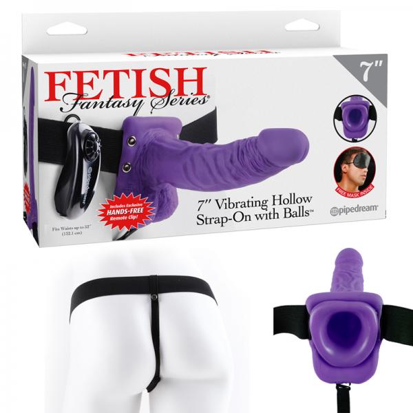 Fetish Fantasy 7in Hollow Strap-on With Balls - SP BOUTIQUE