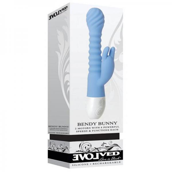 Bendy Bunny Blue Flexible Rabbit Vibrator - SP BOUTIQUE