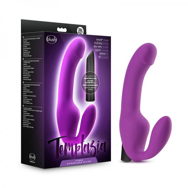 Temptasia Cyrus Strapless Silicone Dildo Purple - SP BOUTIQUE