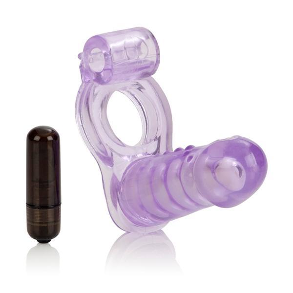 Double Diver Dual Penetration Vibrating Cock Ring - SP BOUTIQUE