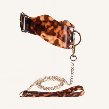 Sincerely Amber Collar With Leash - SP BOUTIQUE