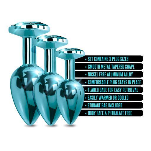Nixie Metal Butt Plug trainer set 3-piece - SP BOUTIQUE
