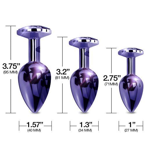Nixie Metal Butt Plug trainer set 3-piece - SP BOUTIQUE